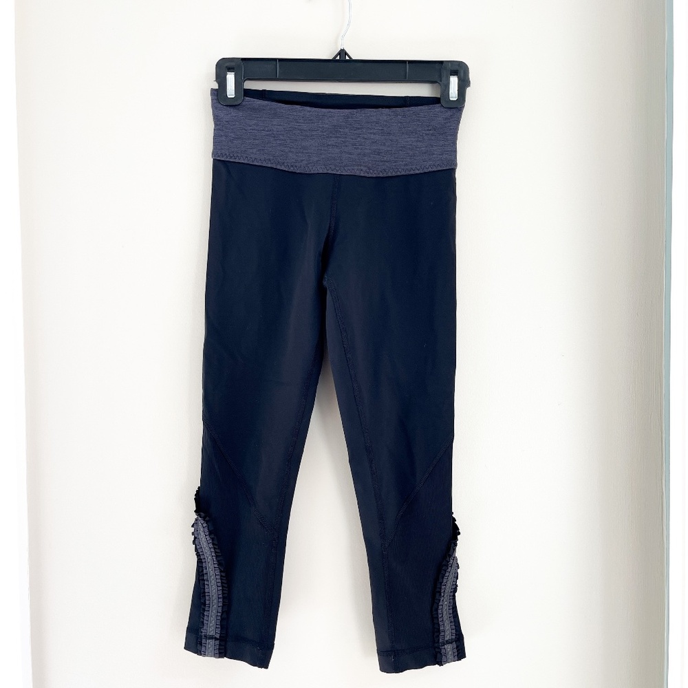 Lululemon Athletica Black Cropped Leggings